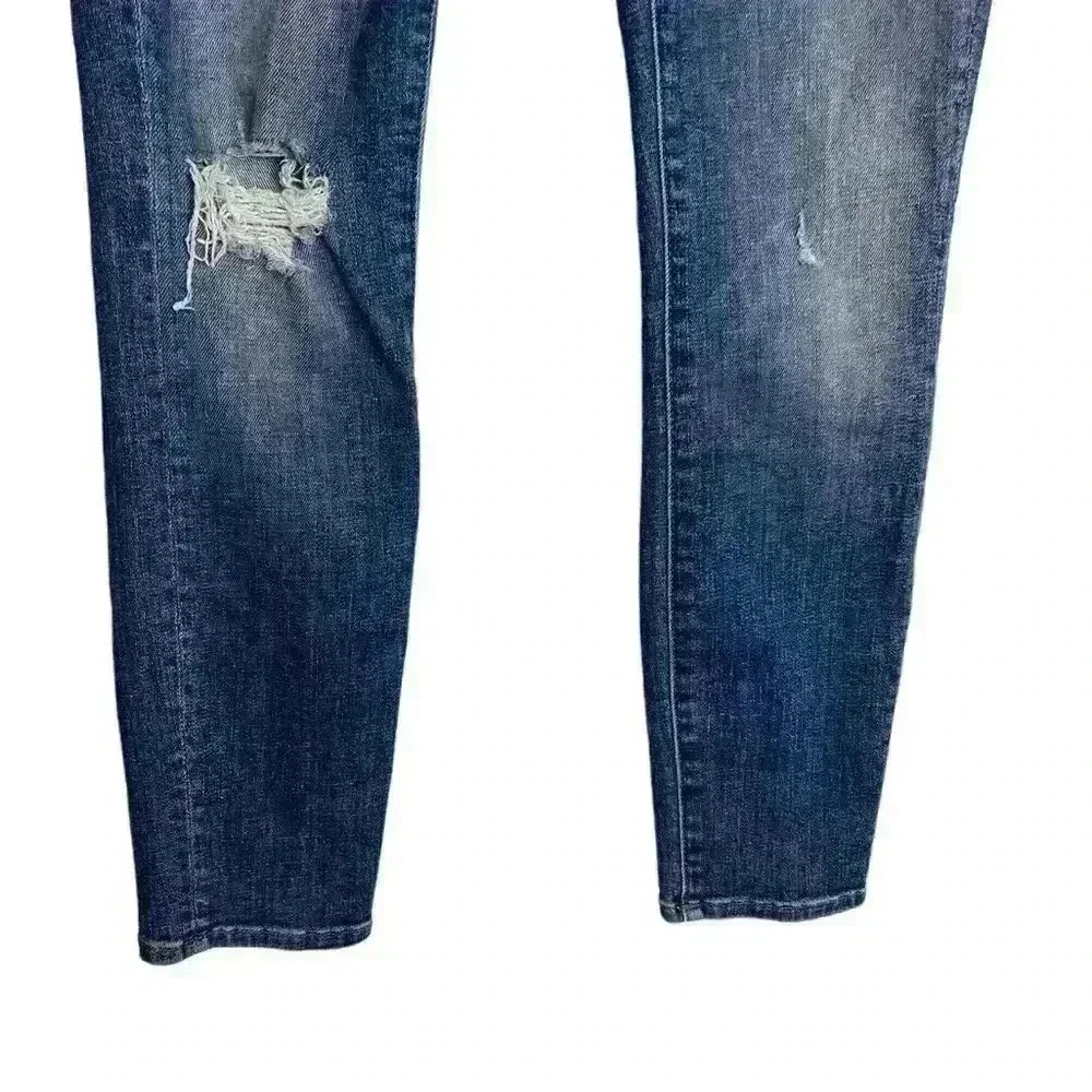 MOTHER Distressed Jeans The Looker Crop Gypsy Size 24 - Picture 4 of 12
